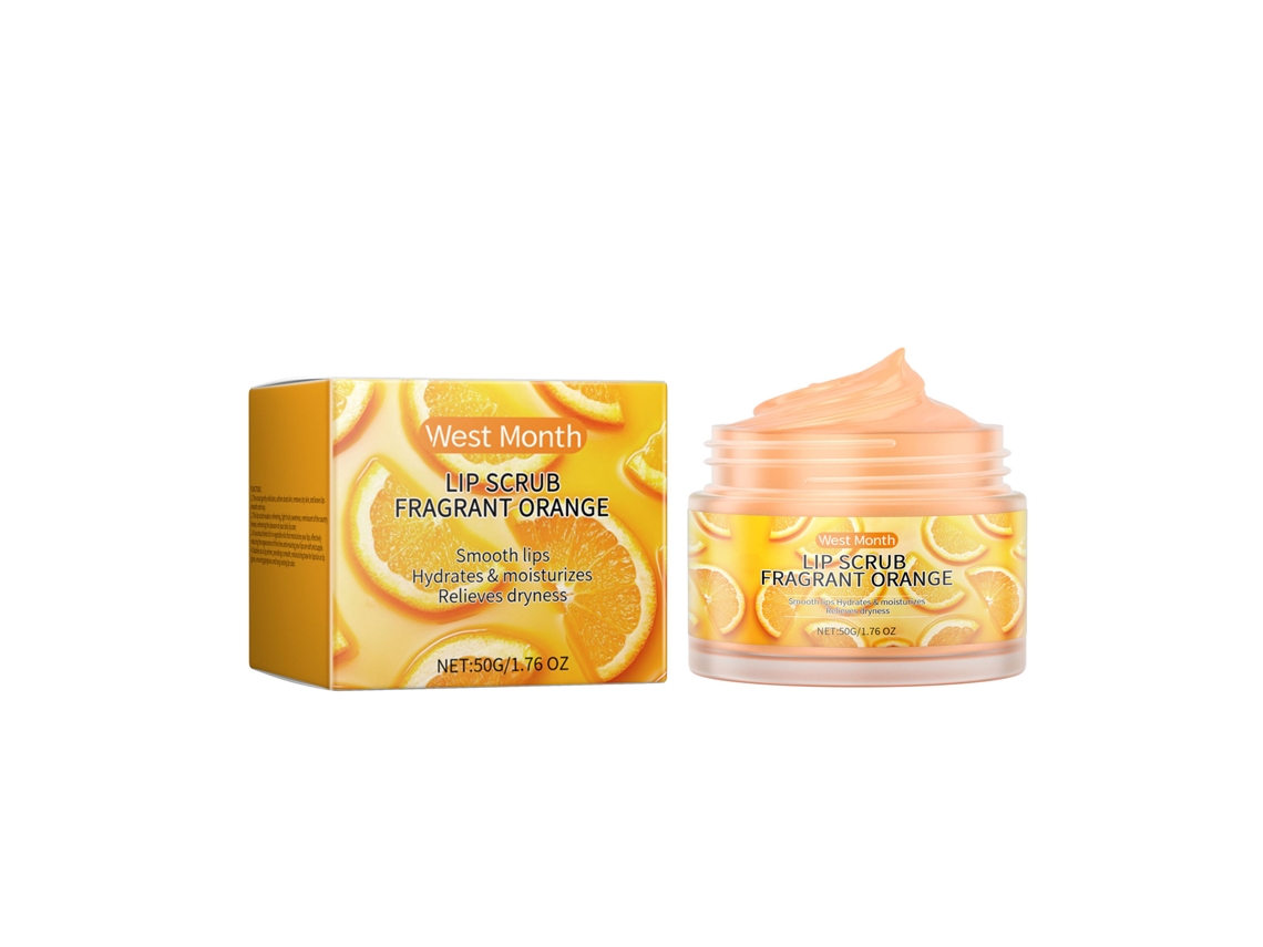 West Month Exfoliante E Bálsamo Labial 2 Em 1 Laranja 50g