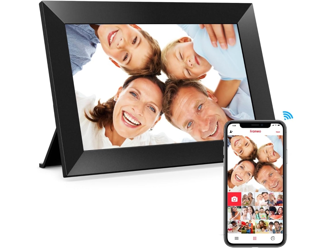 Moldura Digital Inteligente Wifi  10,1 Polegadas 1280x800 Ips Lcd Touch Screen Com 32 Gb De Memória Preto 