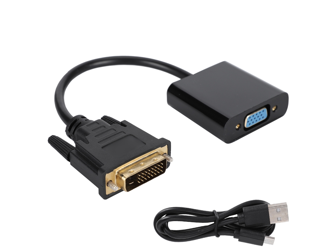 Cabo Adaptador (dvi 24+1 Para Vga, Suporta 1080p)