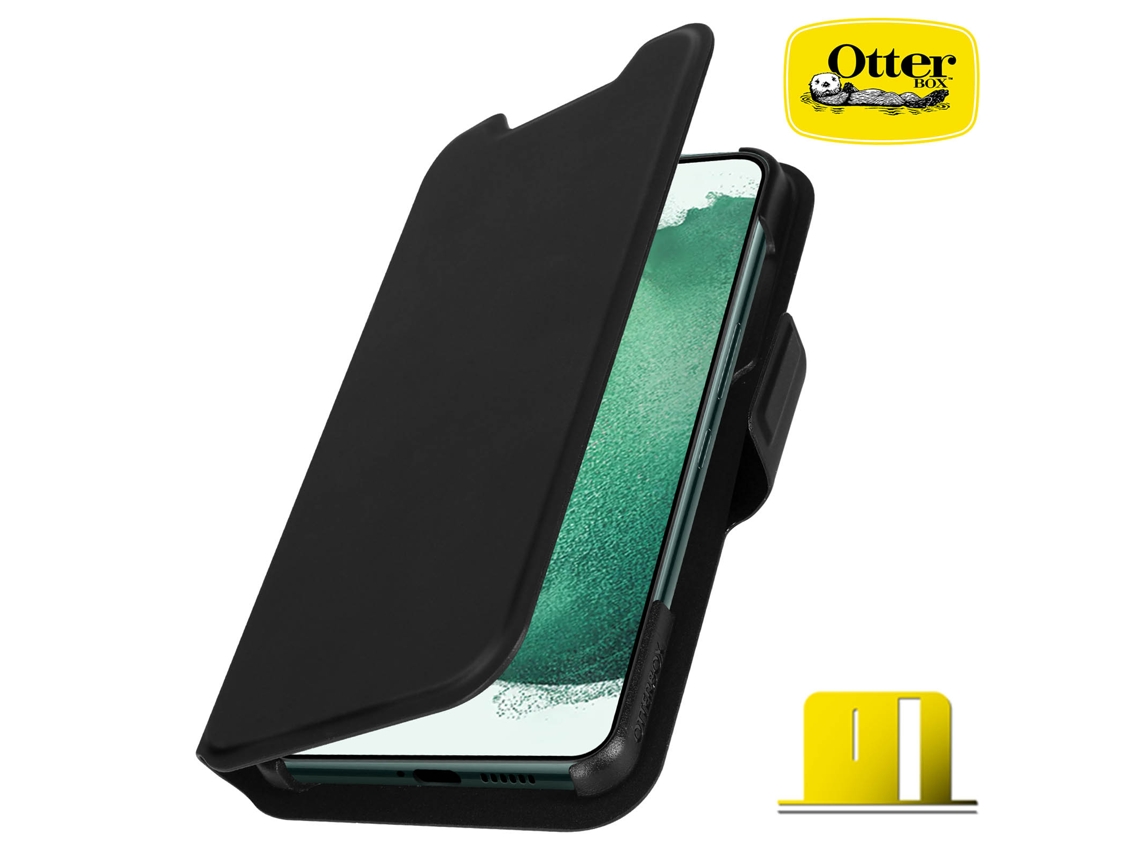 Capa Fólio para Samsung Galaxy S22+/S22 Plus OTTERBOX Pele Preto