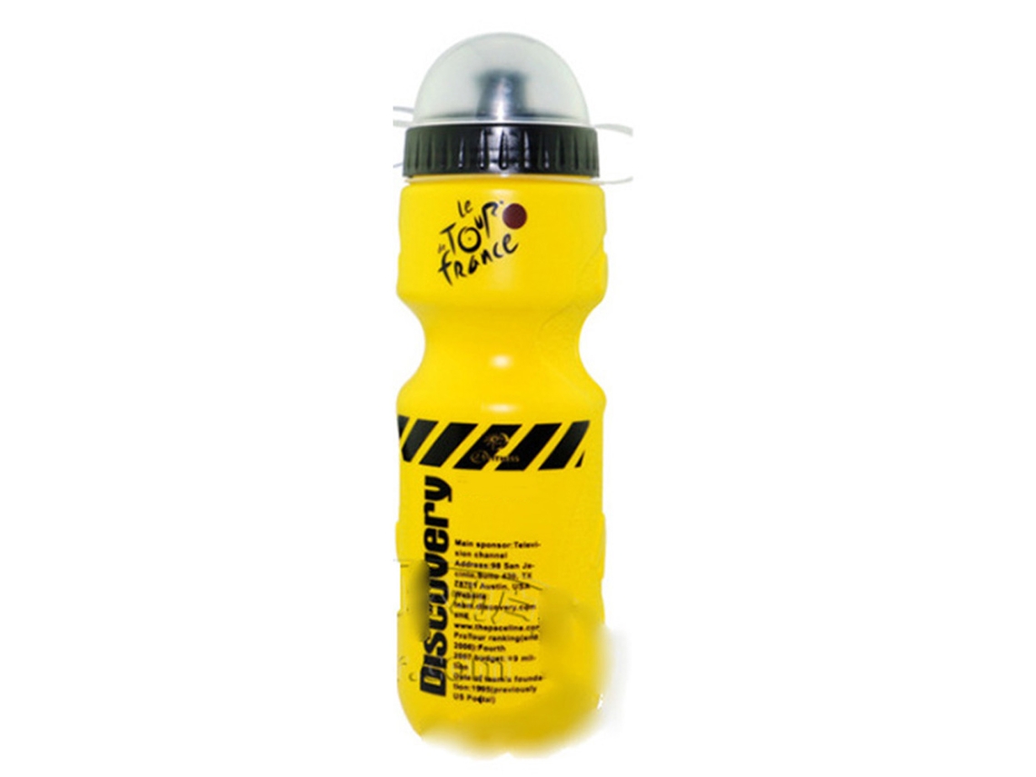 Garrafa De Água Plástica Portátil 650ml Para Exterior Com Design Anti-derrube Amarela