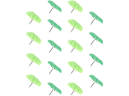 Tachinhas Portáteis Orfofe, Verdes, De Plástico E Metal, 20 Unidades