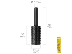 Fresa Rotativa Para Madeira Cilíndrica Ø 15 mm Para Furadeira/Fresadora MAURER