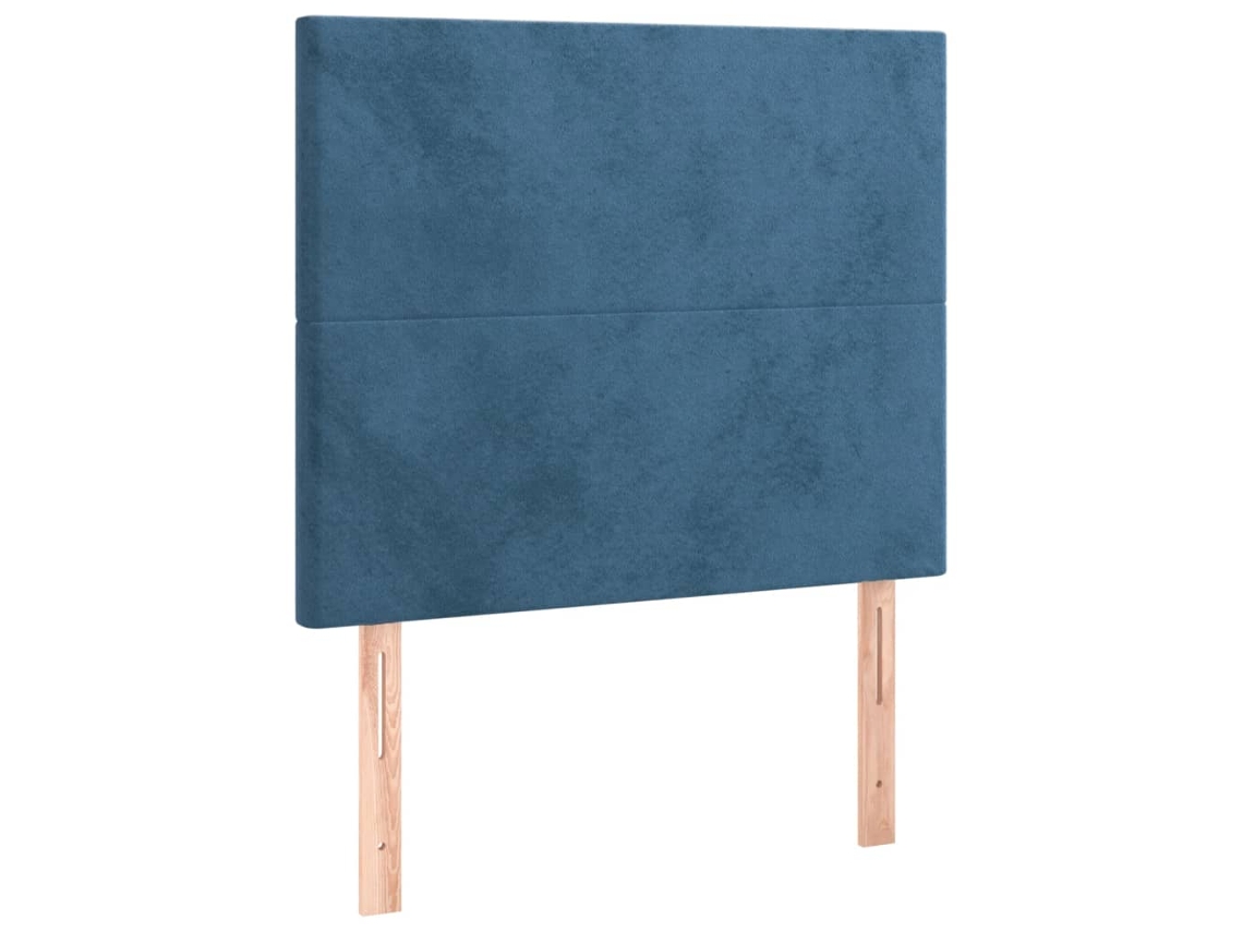 Cabeceira Azul Escuro 100x5x118/128 Cm Veludo MAISON EXCLUSIVE
