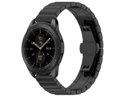 Pulseira De Aço Inoxidável Com Fecho Borboleta Para Galaxy Watch 46mm