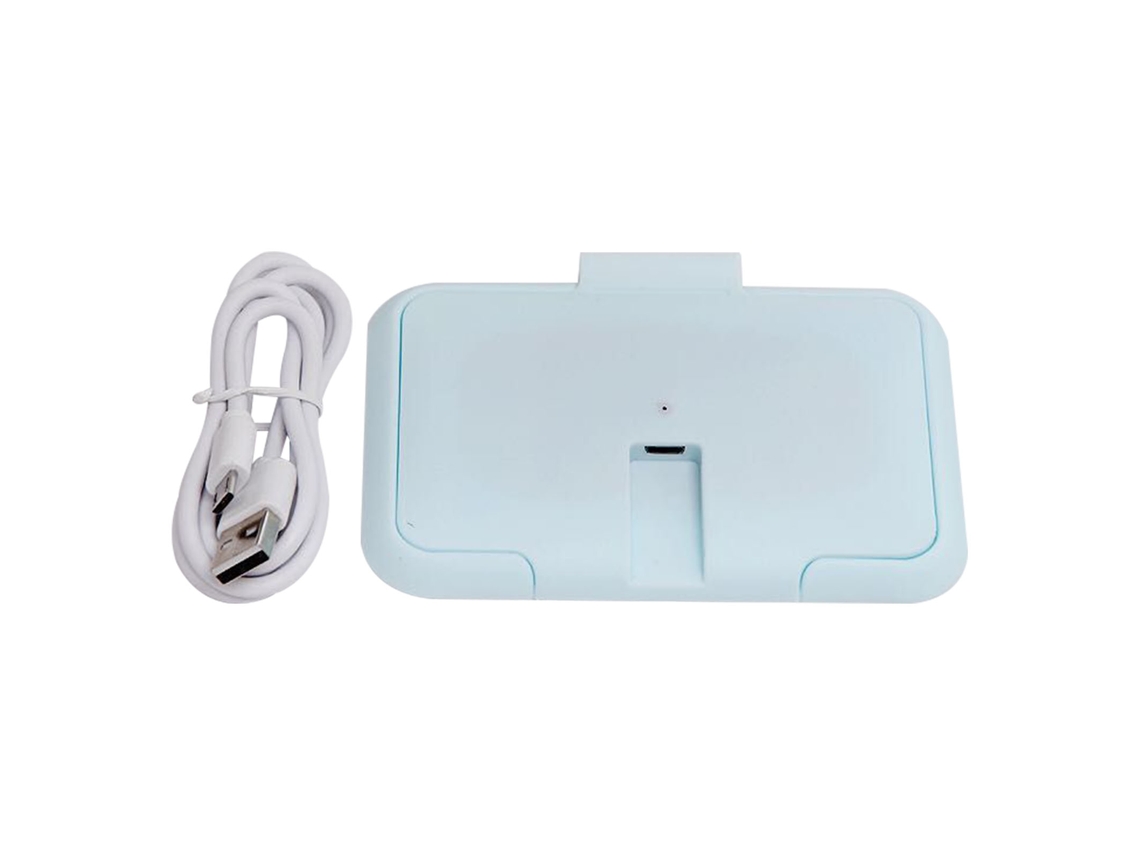 Aquecedor Portátil de Toalhitas para Bebés com Temperatura Constante, Ideal para Casa e Carro LAXISCREED (azul)