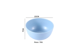 Tigela de Cozinha Ecológica de Plástico Sólido de 15 Cm , Grande Capacidade (azul Grande). MDUG (6 Polegadas)