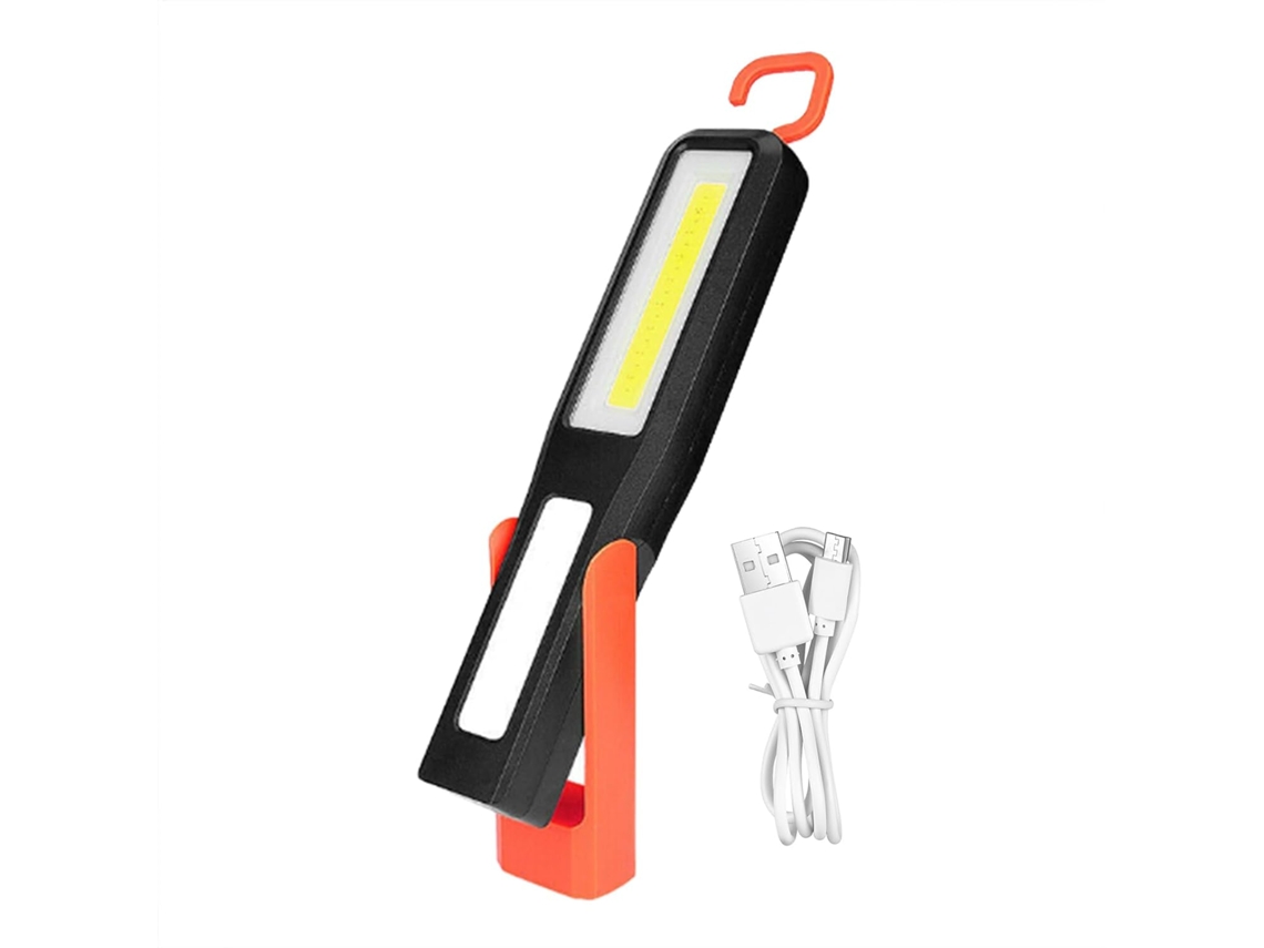 Lanterna Magnética Recarregável | Carregamento Usb | Led Portátil De 18 Cm Com Gancho Para Gokoco (7)
