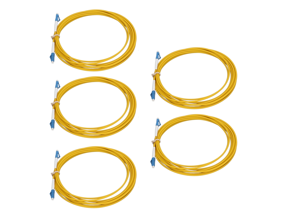5pcs Cable de Fibra Óptica Lszh Bajo Pérdida Estable Vida Larga Cable de Extensión de Fibra Óptica