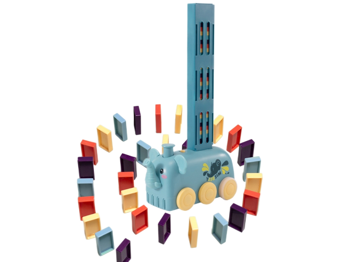 Primerox trem de Blocos de Construção Automático Brinquedo Educativo para Crianças Montar Pilhas Presente