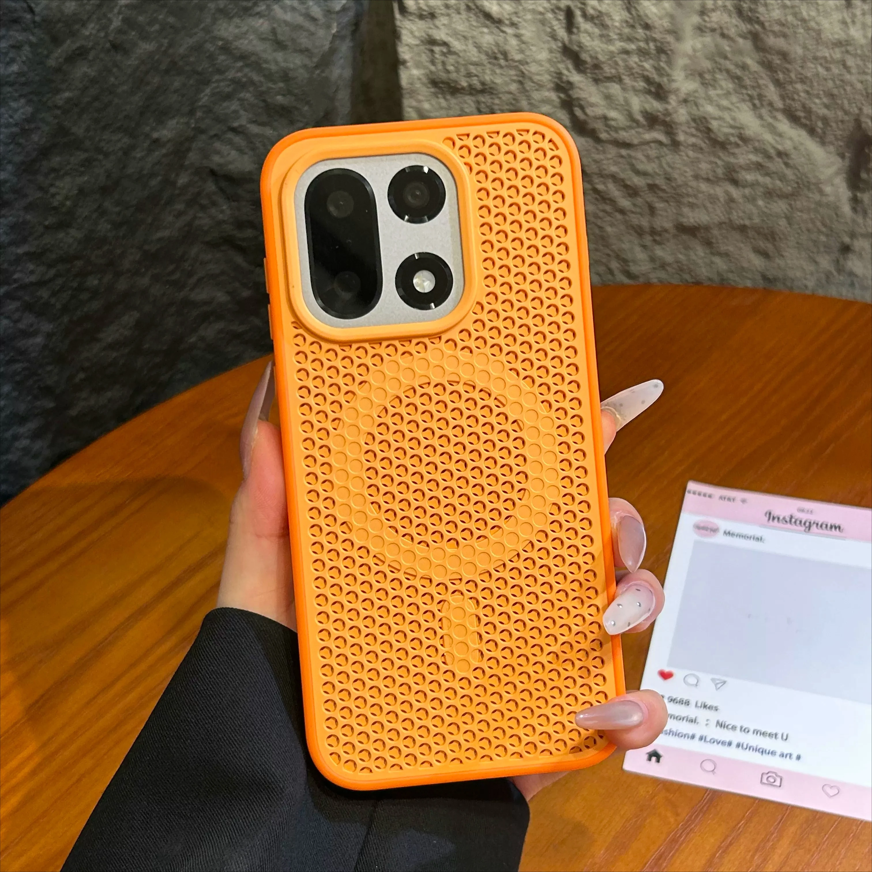 (laranja, Oneplus 15) Capa Rígida, Protetor De Lente Em Acrílico, Capa Traseira Resistente A Impactos
