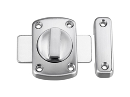 Cerradura De Pestillo De Puerta Giratoria Con Seis Pernos, Para Puertas Y Ventanas (blanco Plateado)