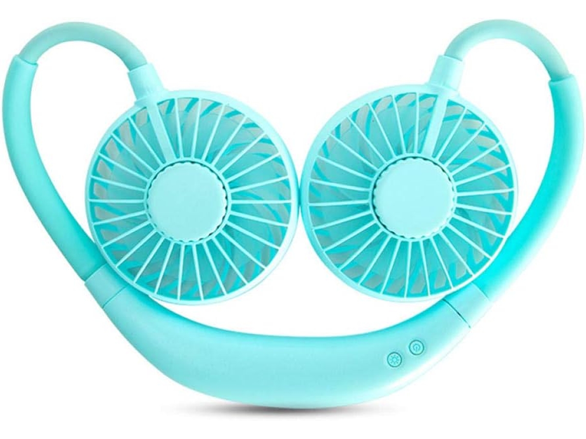 Ventilador USB de pescoço mini portátil S/MARCA, 360g, uso doméstico e externo