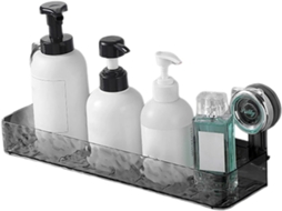 Cesto Organizador Com Ventosa, Prateleiras Para Banheiro, Bandeja Estável Sem Furos, Economiza Espaço Para Shampoo