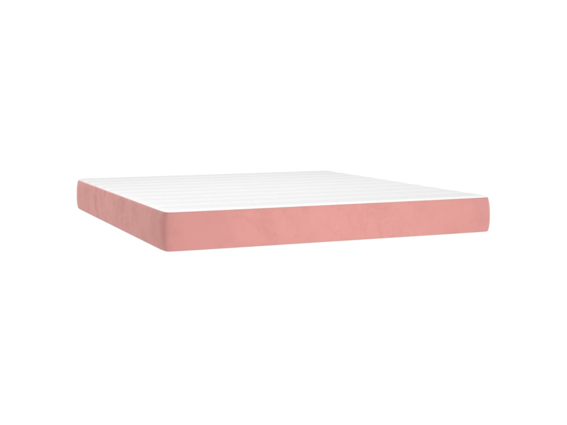Pocket Spring Bed Mattress, Pocket Spring Bed Mattresses Vidaxl Cor-de-rosa Veludo (180 X 200 Cm)
