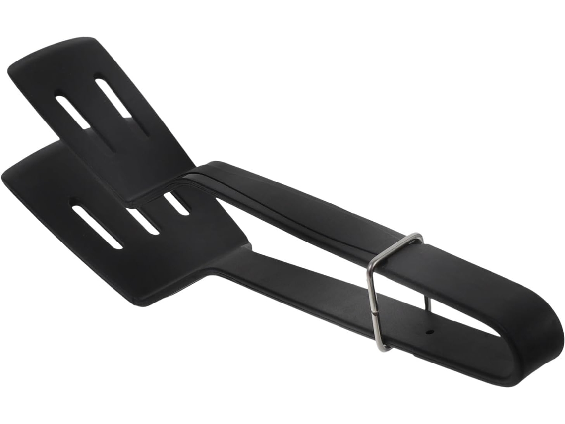 Pinça De Cozinha Yardwe, Espátula Multifuncional De Silicone Para Bife, Antiaderente, Material De Silicone Preto