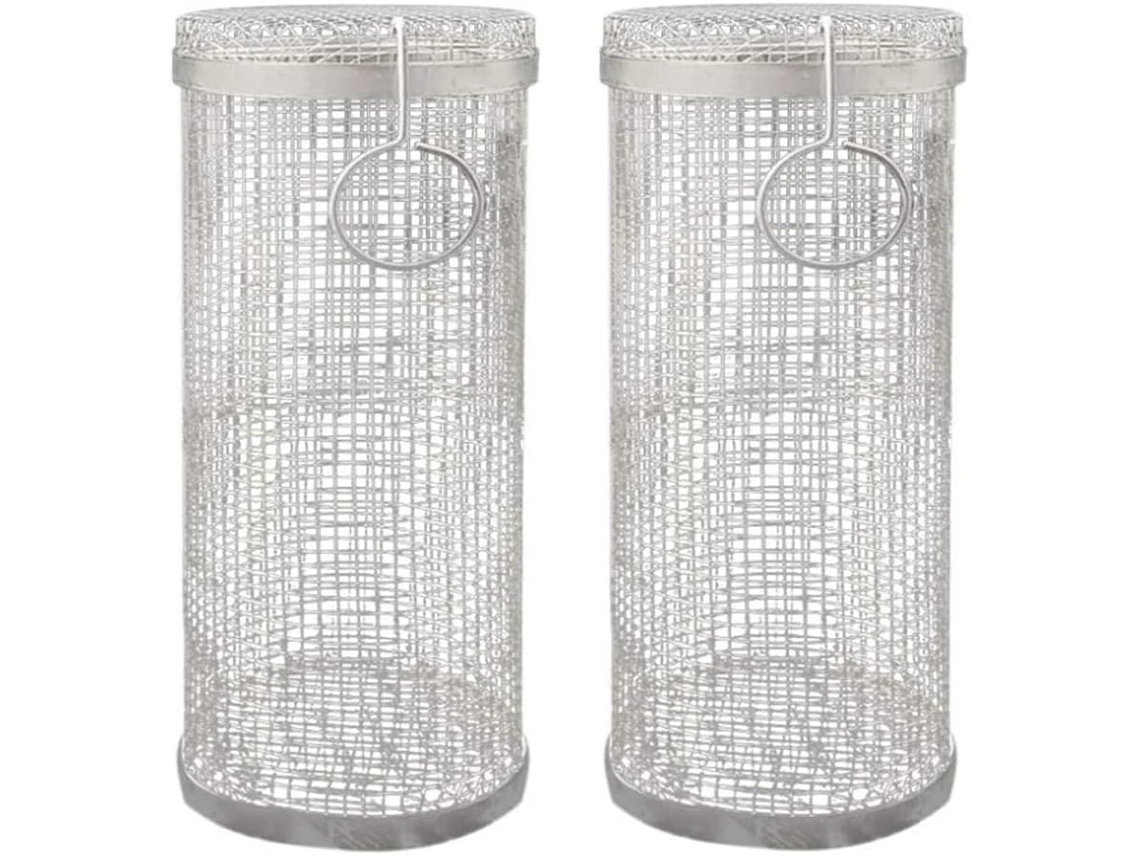Grelha De Churrasco Em Aço Inoxidável, 2 Peças, 30 Cm, Para Piqueniques, Festas E Encontros Ao Ar Li Gokoco
