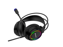 Auscultadores com MicroAuriculares DENVER Ghs130 Preto Gaming