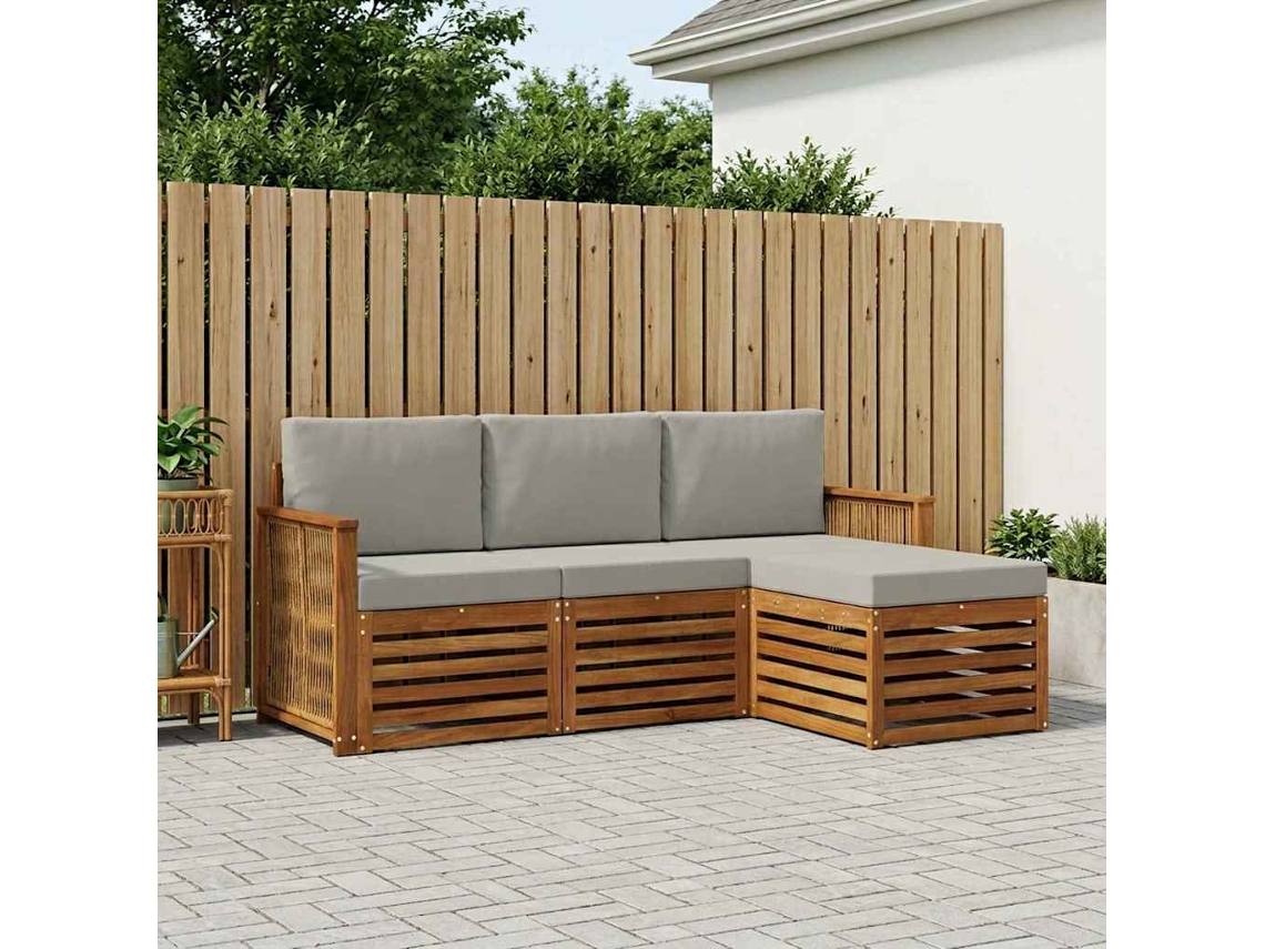 Vidaxl Conjunto De Sofás Para Exterior 4 Unid.