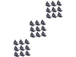 Conjunto De 3 - Abraçadeiras De Plástico Ajustáveis (50 Peças X 3) Para Organização De Cabos