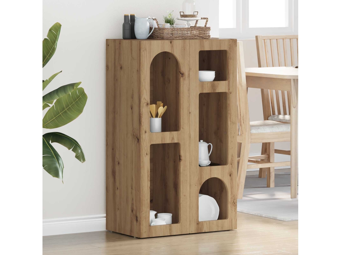 Vidaxl Buffet Elst Carvalho Artesanal 59 X 35 X 100,5 Cm