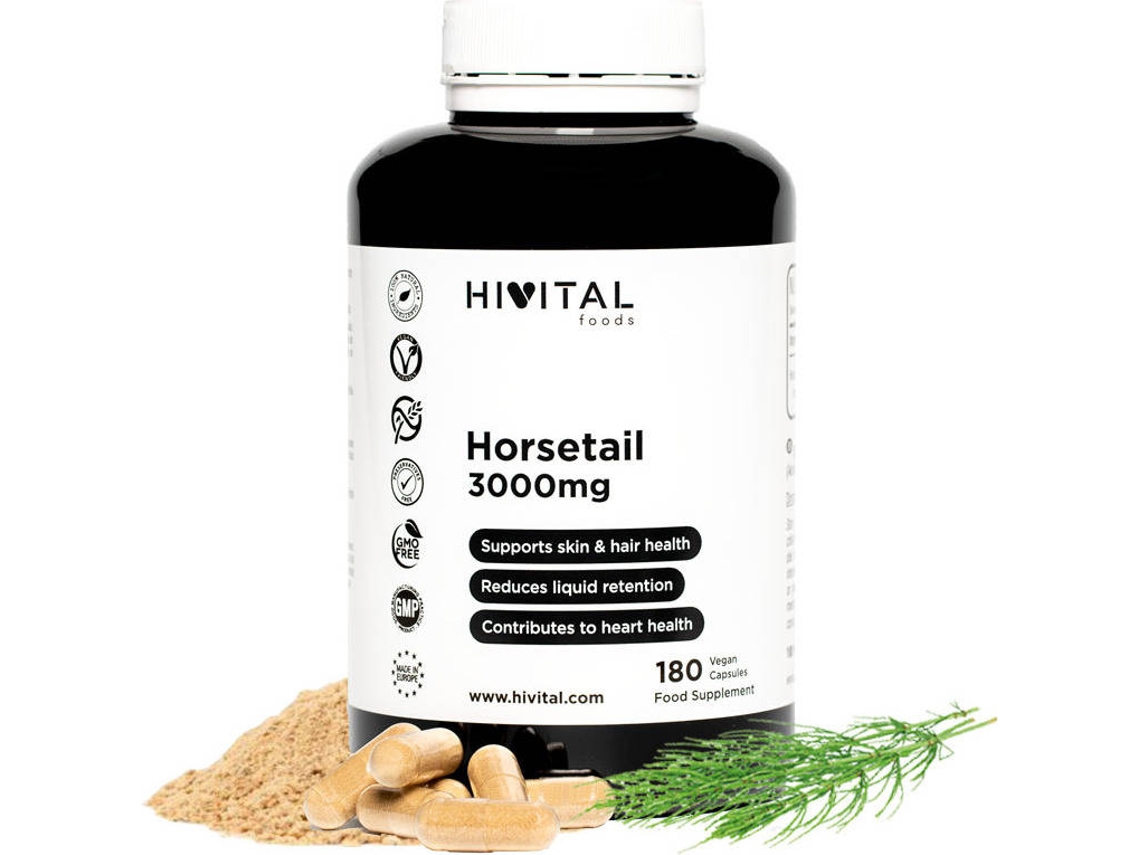Suplemento Alimentar HIVITAL Rabo de Cavalo (180 Cápsulas Veganas)