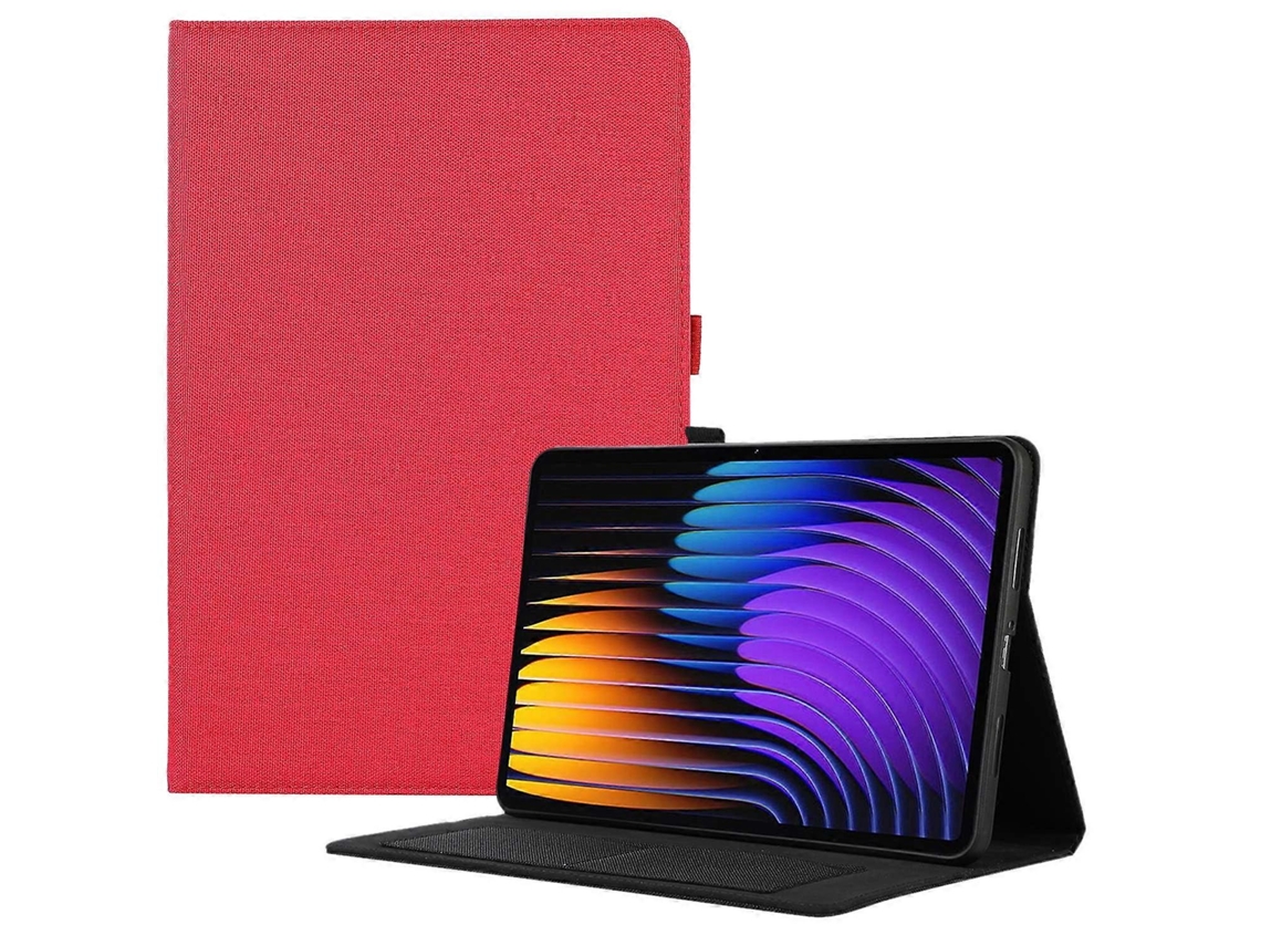 Capa De Couro Com Suporte Para Cartão E Textura De Tecido Para Xiaomi Pad 7/pad 7 Pro Cinza Slowmoose