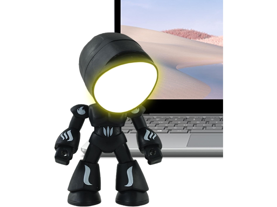 Luminária Noturna Robô, Led Animada E Fofa