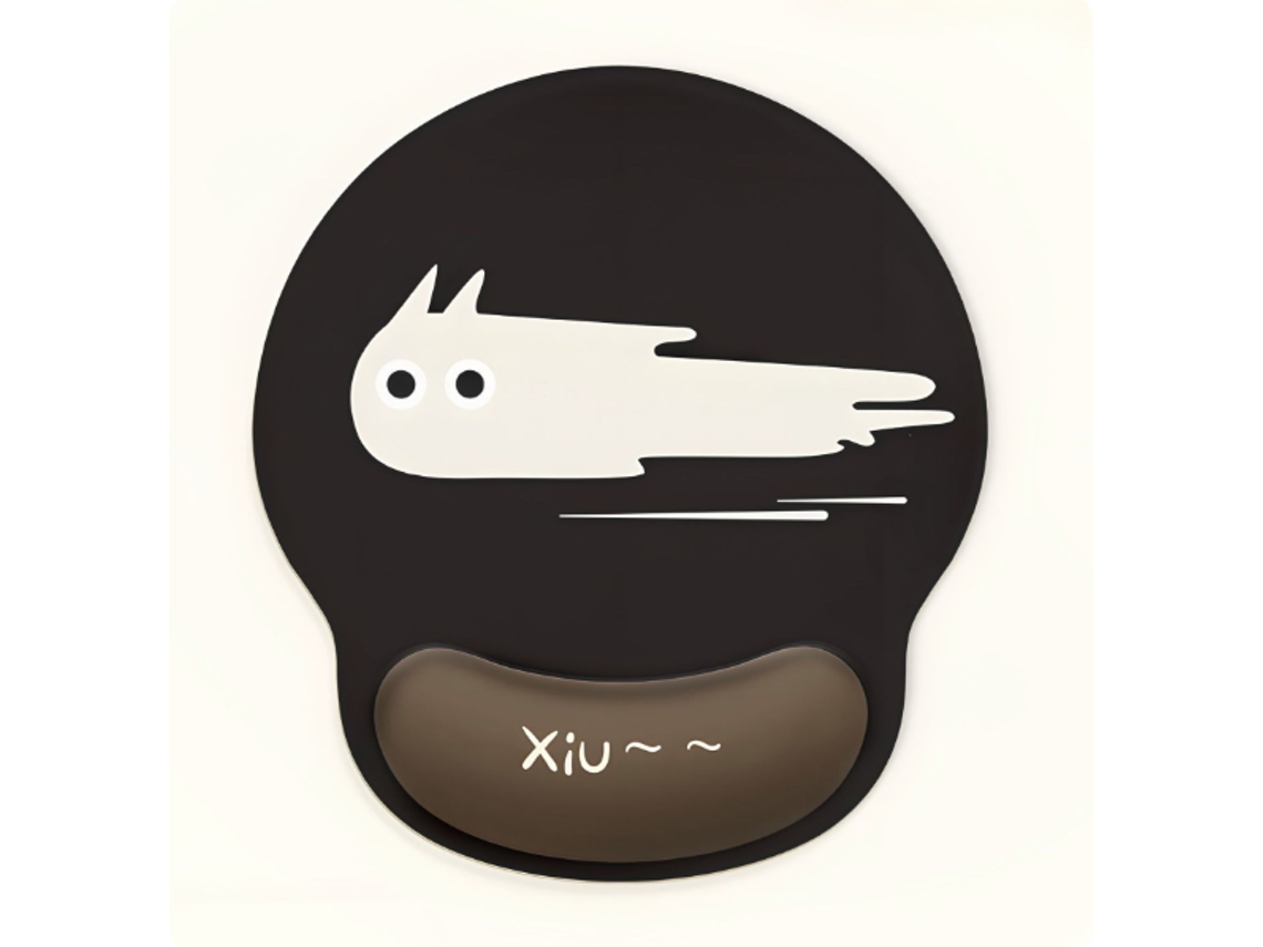 Mouse pad com apoio para pulso, ergonômico e macio, ideal para mesas com base antiderrapante CXC