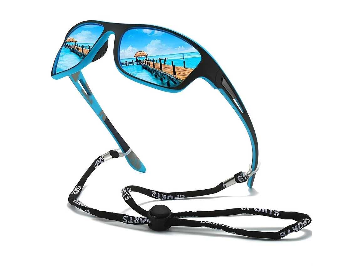 Óculos De Sol Polarizados Para Ciclismo Masculino Com Proteção Uv Para Esportes Ao Ar Livre Gertiz (azul)