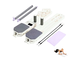 Prancha Multifuncional De Pilates Reformer Com Cordas De Resistência, Cronómetro E Tapete.