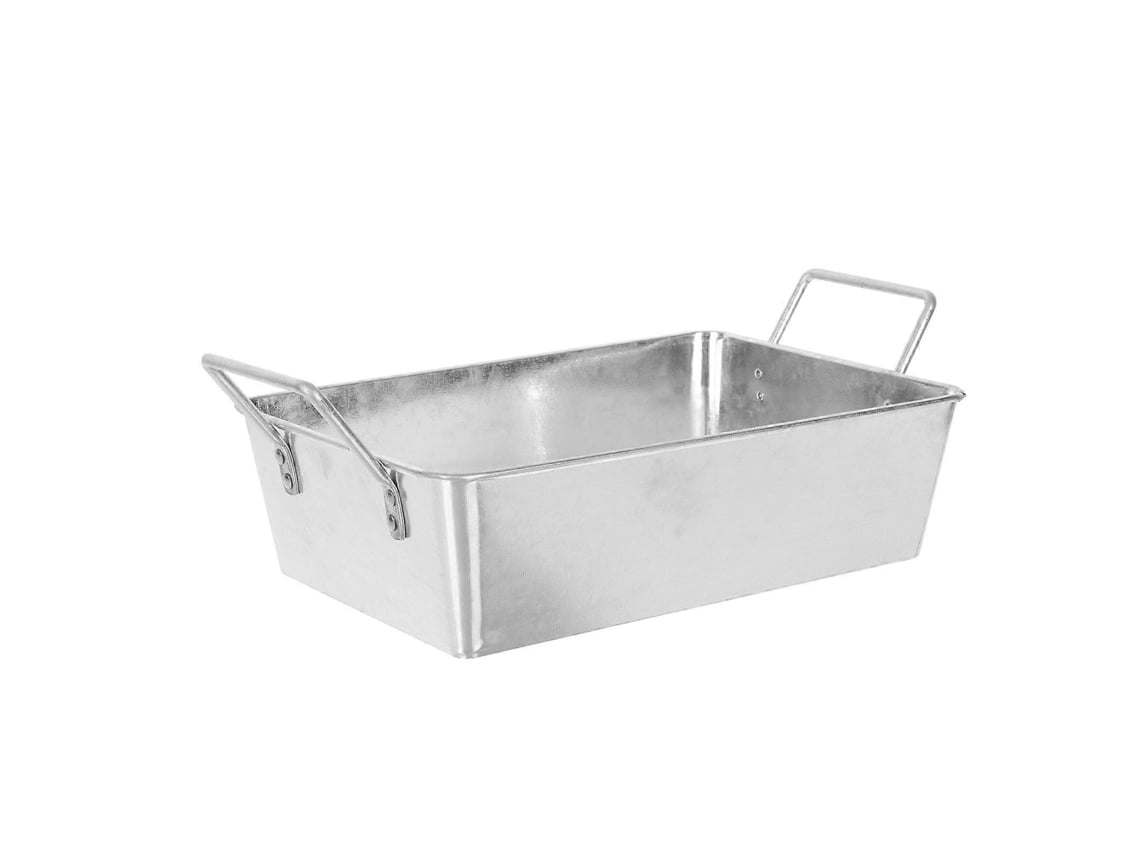 Silver Fried Chicken Plate For Serving 3pcs Practical Korean Style Snacks