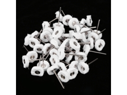 50 Unidades De Rueda De Pulido De Tela Blanca Suave Dental Para Herramienta Rotatoria Pad De Esmaltado