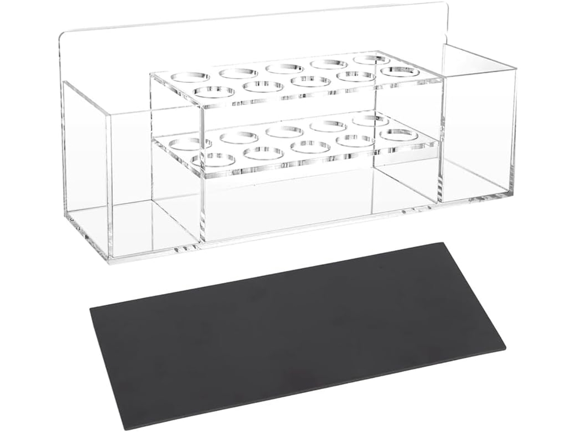 Suporte Magnético Para Canetas De Quadro Branco, Em Acrílico Transparente, Com 10 Compartimentos E S Gokoco