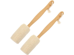 Lurelia Pack De 2 Buchas Vegetais De Banho Para Costas E Corpo, Bucha Natural, Cerdas Macias E Massagem Suave
