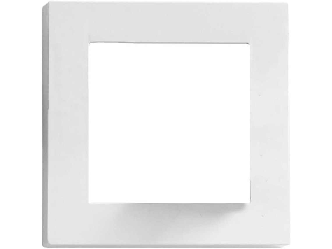 Moldura Artesanal Plástico Branco Estampa Floral Flores Secas Ideal Decoração Casa GOKOCO