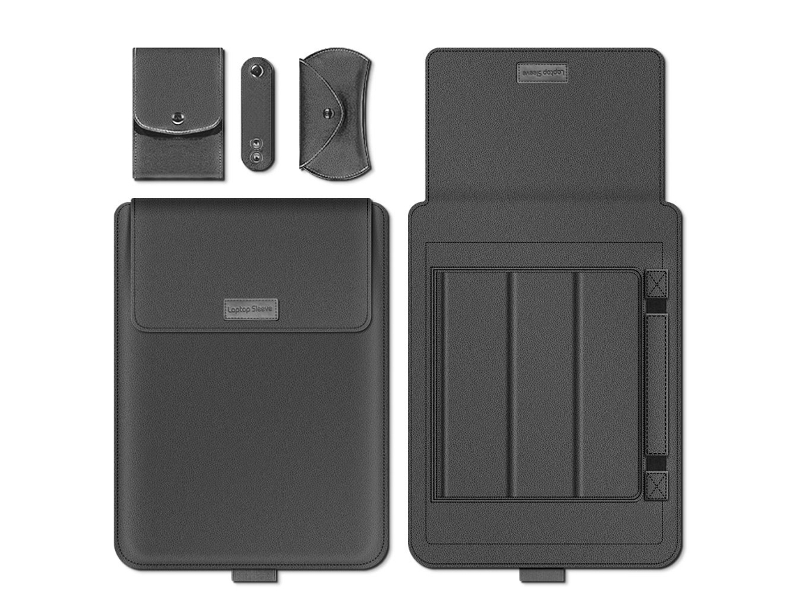 Bolsa De Armazenamento Para Laptop De 11, 13, 15 E 17 Polegadas Cinza Slowmoose