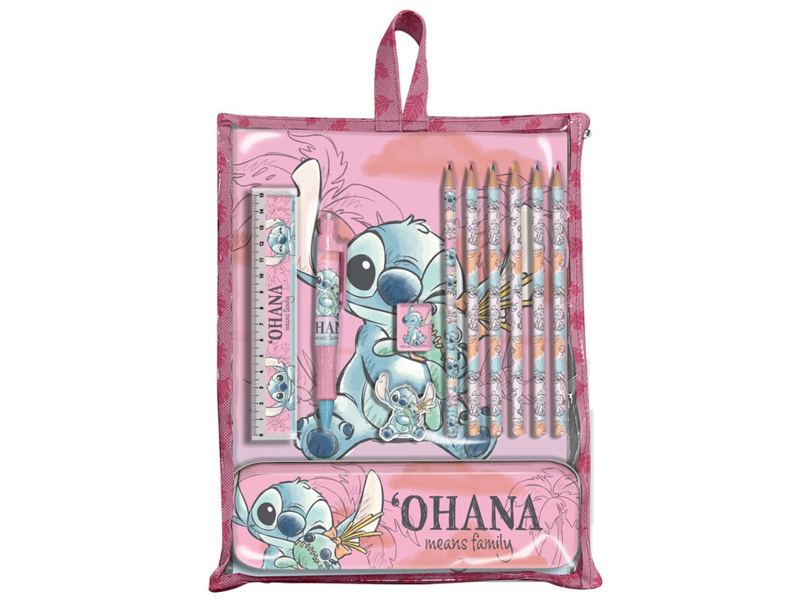 Conjunto De Artigos De Papelaria Disney Stitch