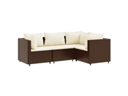 Garden Lounge Set, Garden Lounge Sets Vidaxl Marrom Rattan / Vime (n/a)