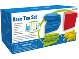 Materiais De Matemática Base 10 Para Crianças Conjunto Blocos Base: Unidades, Dezenas, Centenas, Milhares