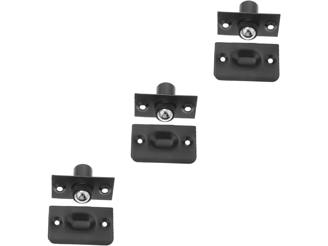 Uonlytech 2-conjuntos De Fecho Porta Em Aço Inoxidável Com Batente Ajustável, Fecho De Aço Inoxidável Com Placa Batente