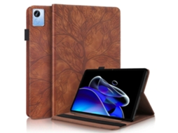 Capa de couro com flip horizontal da série Life Tree da Webake para tablet Oppo Realme Pad X