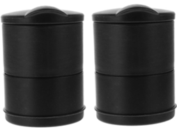 Conjunto Ultechnovo Com 2 Cinzeiros Portáteis Para Carro Em Pbt E Borracha, Design Especial E Seguro