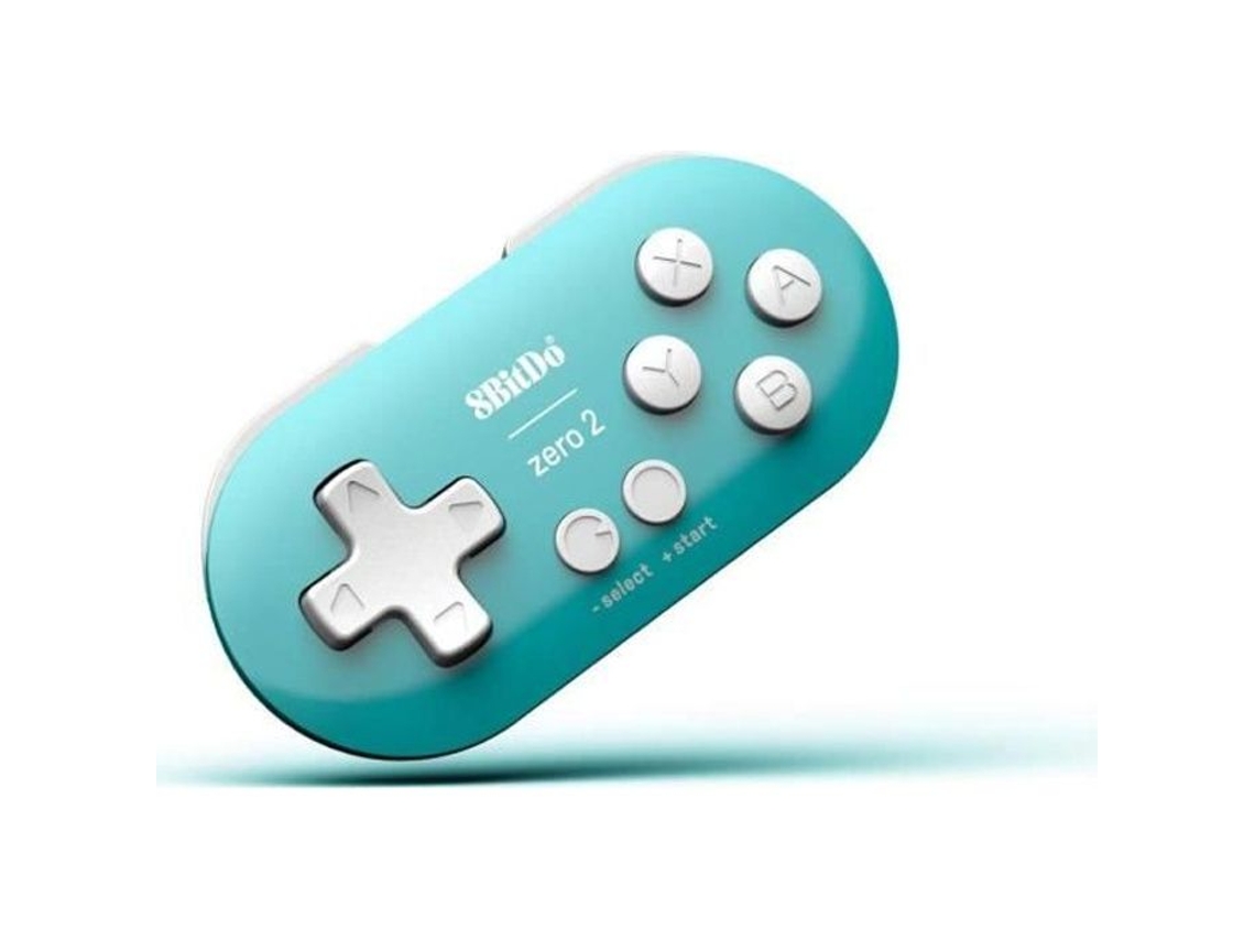 Gamepad 8bitdo Zero 2 Bluetooth Turquesa Compatível Com Multiplataforma