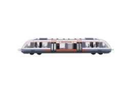Primerox brinquedo Educativo de Trem Simulação em Liga para Crianças Presente de Aniversário (branco)