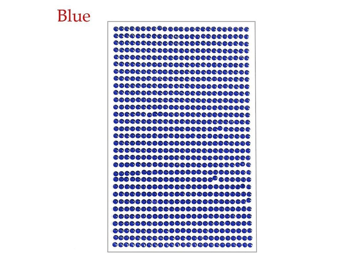 Adesivo De Cristais Rhinestones Diy 3mm Para Decoração De Carros Acessórios De Estilo Azul
