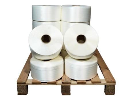 Lote de 12 Fitas de Cintar Têxtil Fio a Fio 13 Mm X 1100 M Incluindo 2 Grátis Cinta de Alta Resistência 375Kg TECPLAST Lff2
