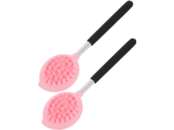 Lurelia Conjunto De 2 Escovas Para Costas Para Duche, Cabo Longo, Pega Ergonómica E Massagem Suave, Uso Diário Essencial