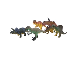 6pcs Modelo De Dinossauro Estimulado Pvc Ecológico Brinquedo Para Crianças 3+