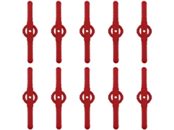 2026-10 Lâminas De Corta-grama De Plástico, Acessórios De Jardim, Buraco Pequeno 5mm (vermelho)